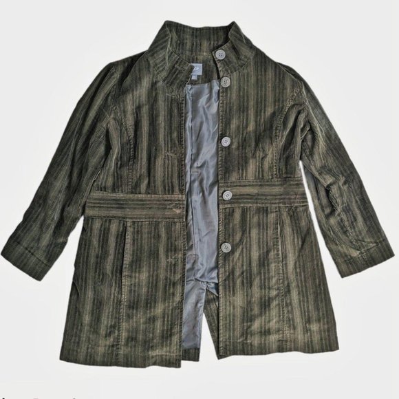 J. Jill Jackets & Blazers - J. Jill Corduroy Button Front Coat XL